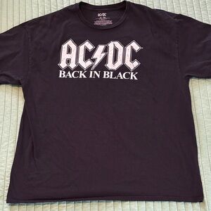 AC/DC Back in Black Tee - Black